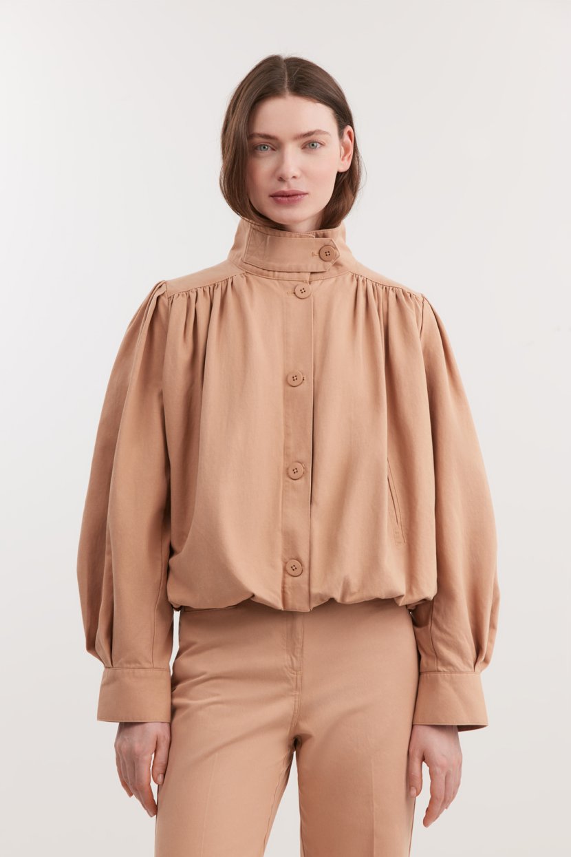 Жакет-баллон из хлопка и льна 15399₽