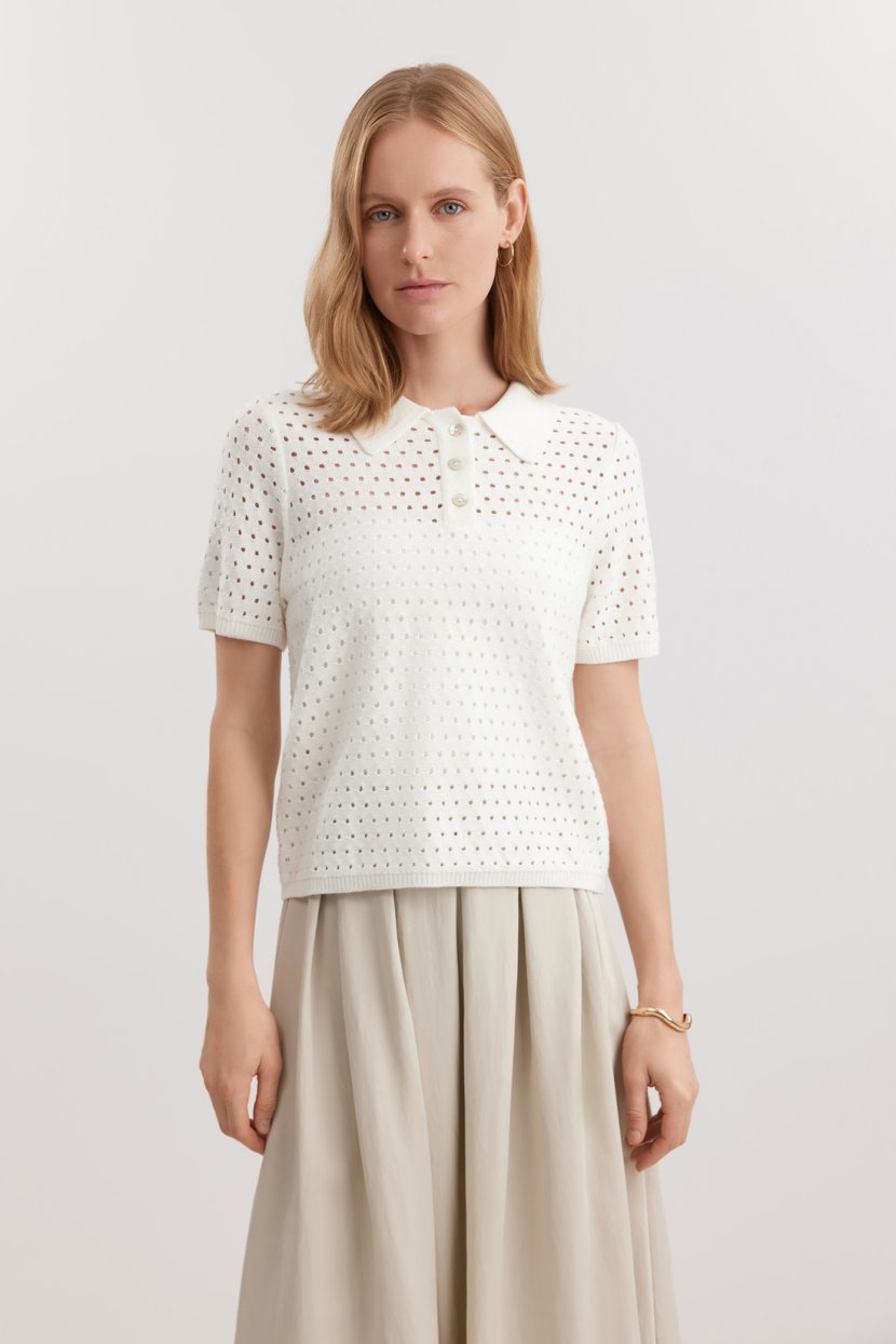 Джемпер из смесового материала L белый 6599₽