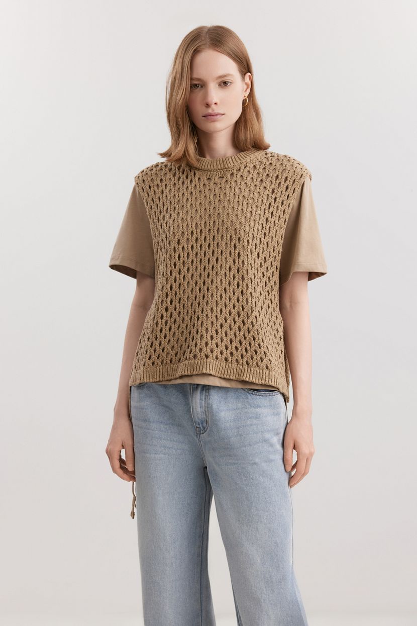 Джемпер из 100% хлопка 2 в 1