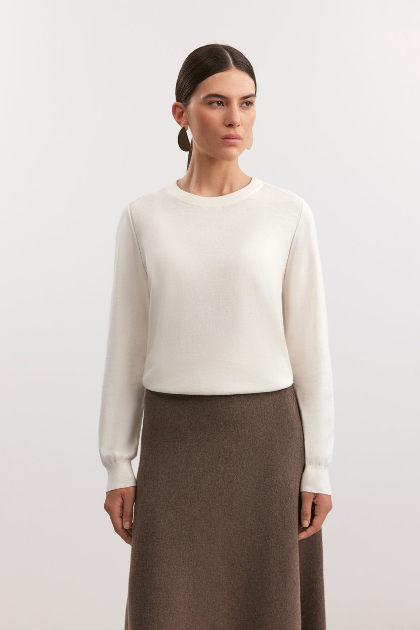 Джемпер из мериноса и хлопка 3499₽