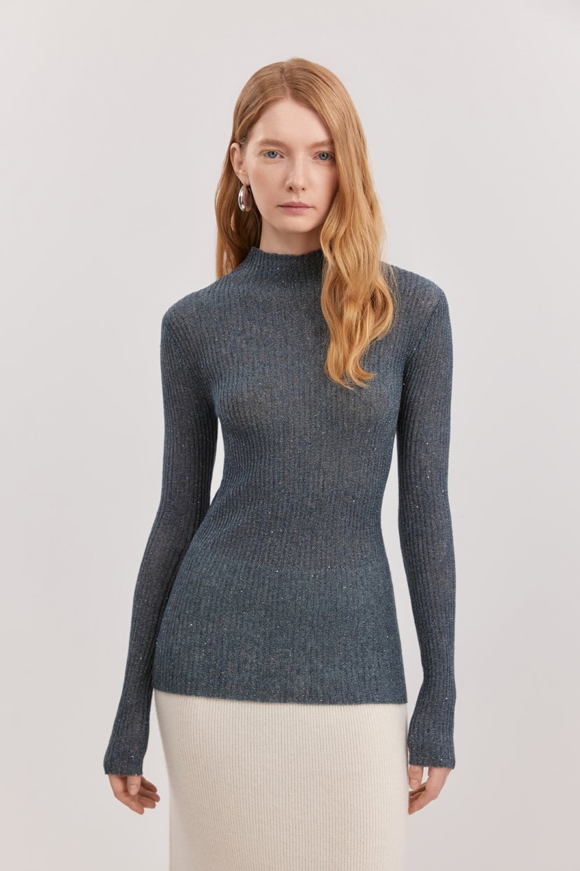 Облегающий джемпер с люрексом 5999₽