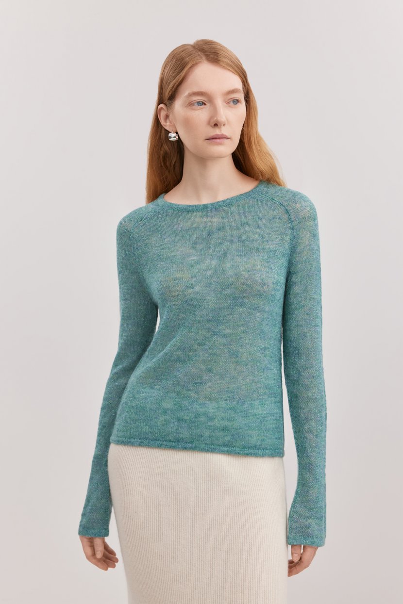 Джемпер с мохером и шерстью 4199₽