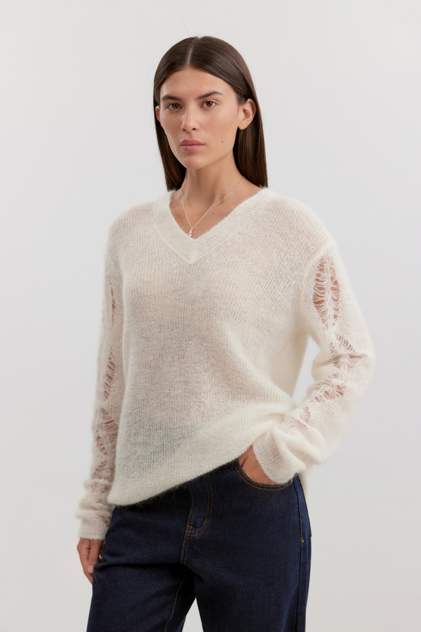 Джемпер с шерстью и мохером 7699₽