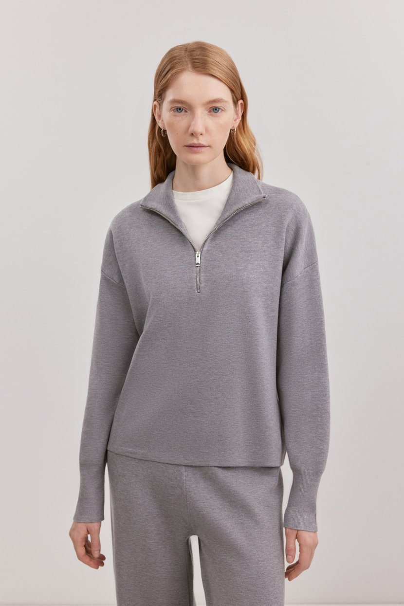 Джемпер из шелка шерсти и вискозы 7199₽