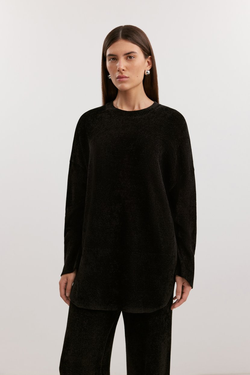 Джемпер из вискозной чинели 6999₽