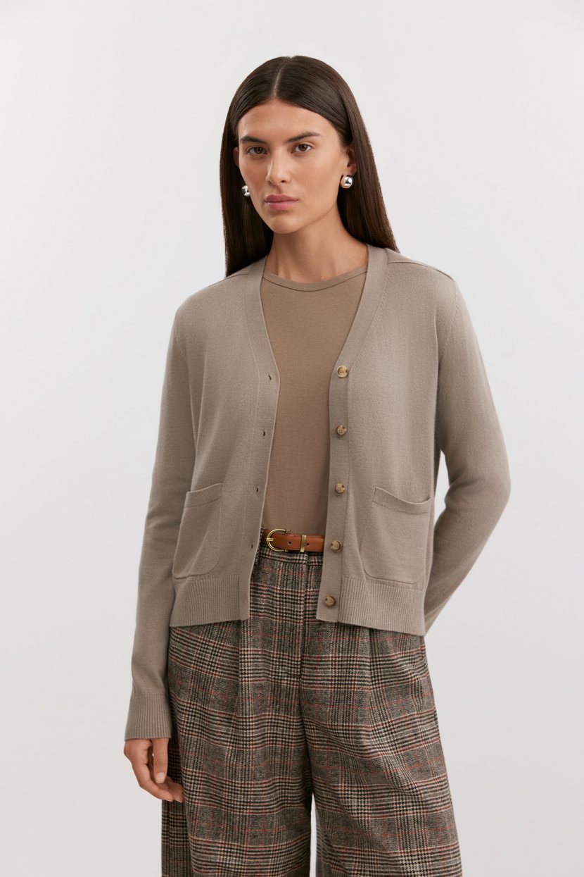 Кардиган из кашемира шерсти хлопка вискозы 3999₽