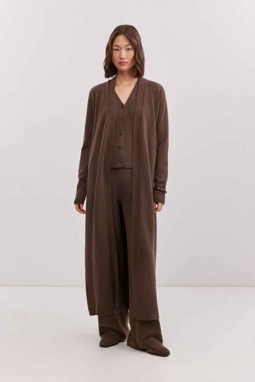 Кардиган из шерсти яка и мериноса