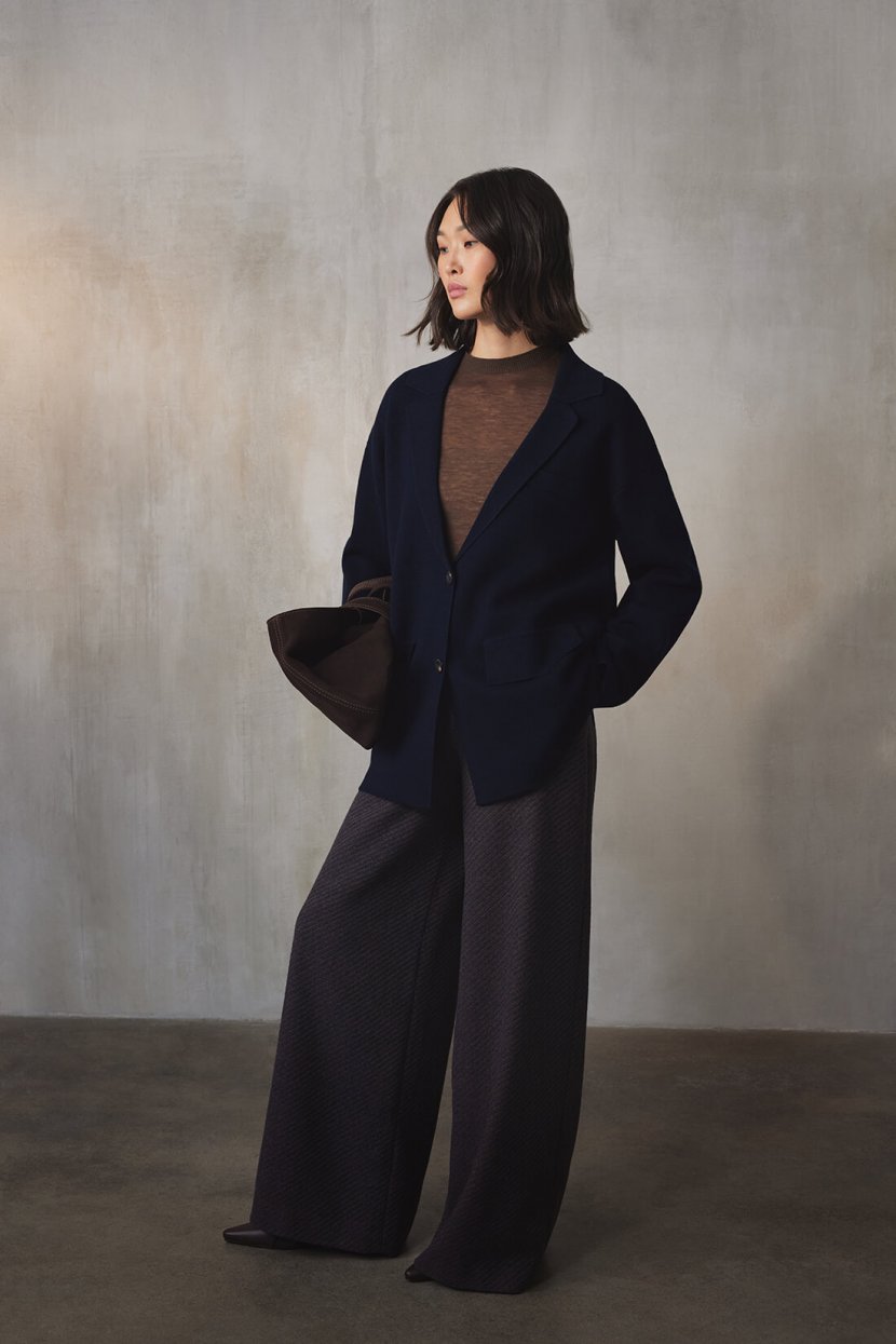 Кардиган из смесовой пряжи с шерстью 8399₽