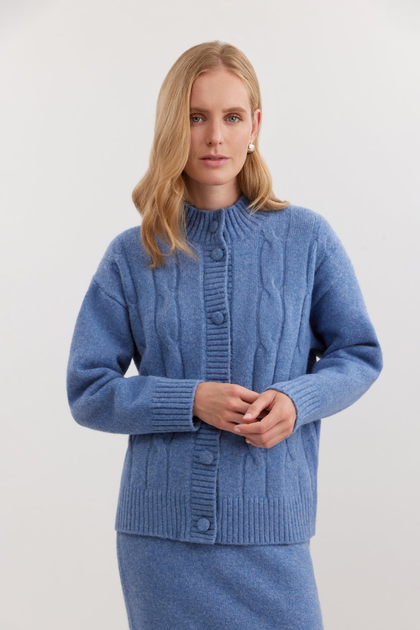 Кардиган из вискозы и шерсти 5599₽