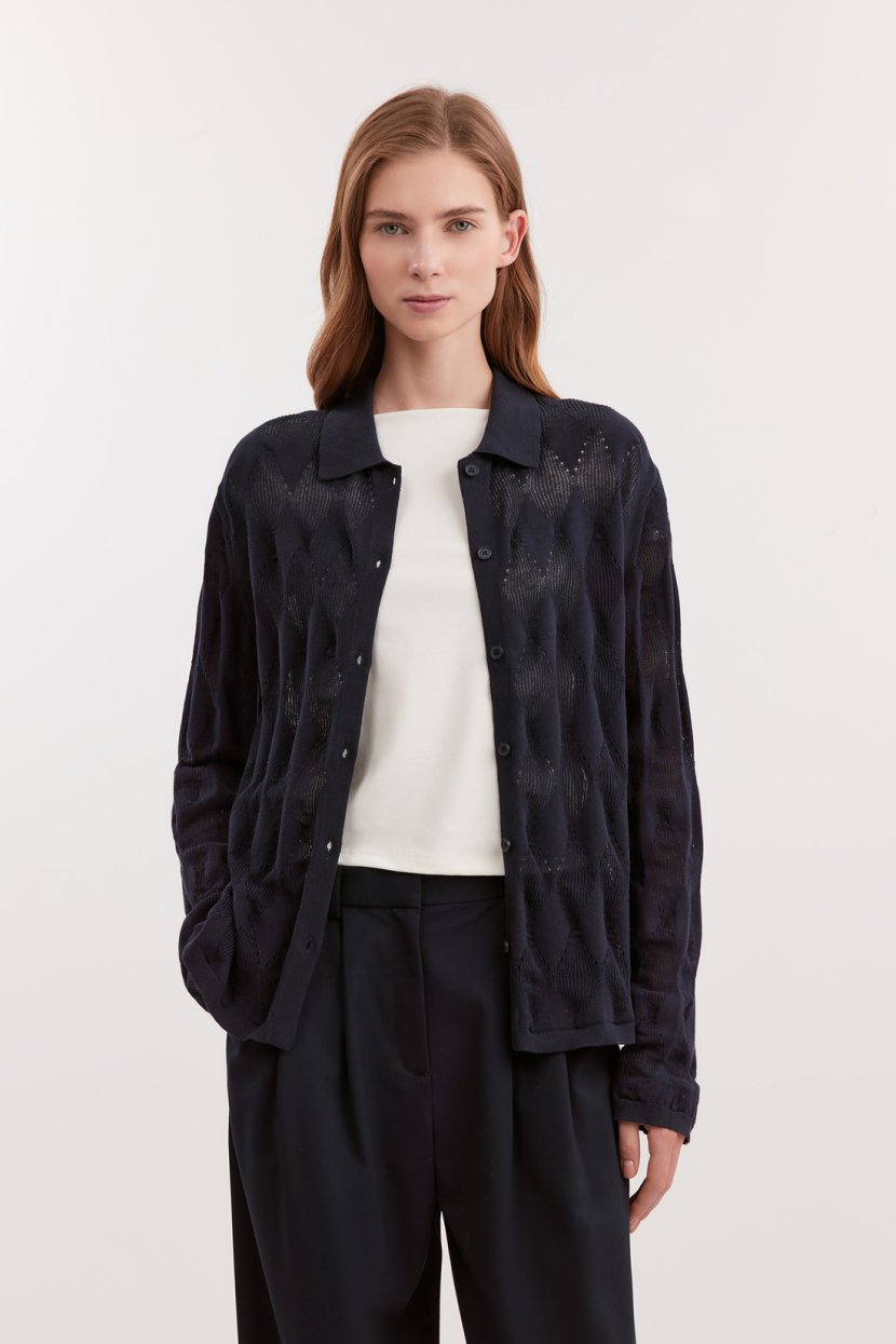 Ажурный кардиган из хлопка 3799₽
