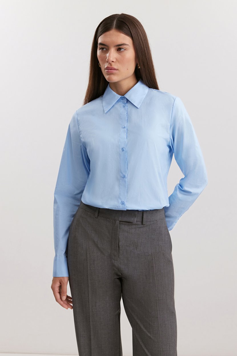 Классическая базовая рубашка из хлопка 3499₽