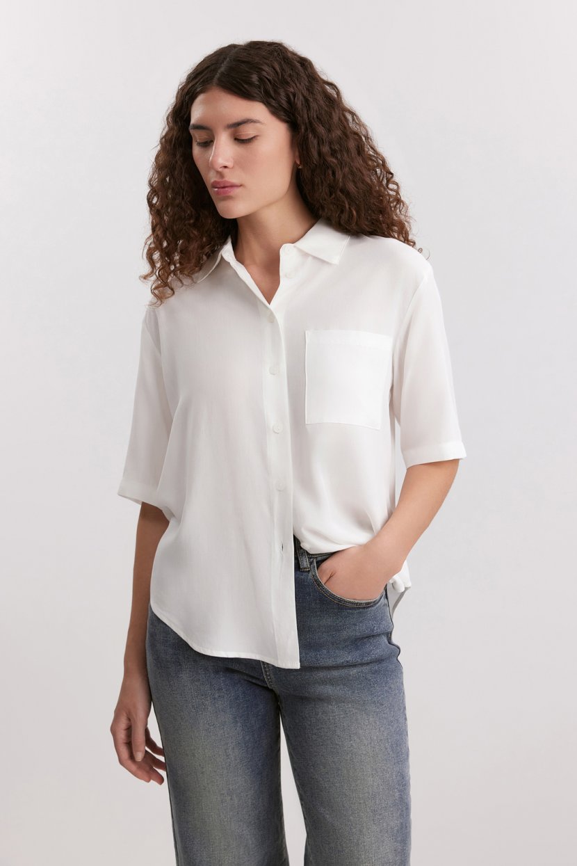 Свободная блузка из вискозы