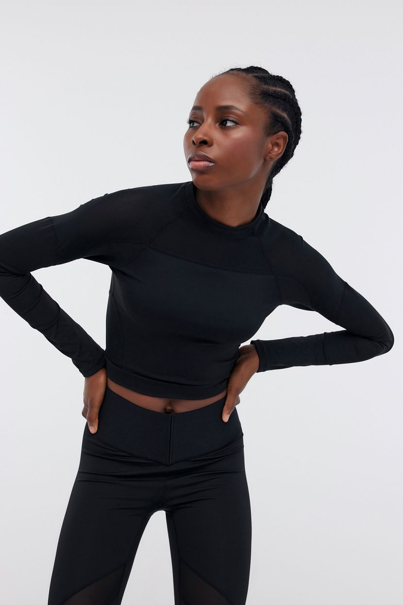 Лонгслив с длинным рукавом для фитнеса