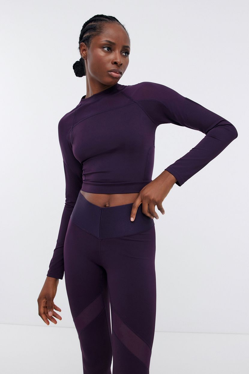 Лонгслив с длинным рукавом для фитнеса L фиолетовый 3999₽