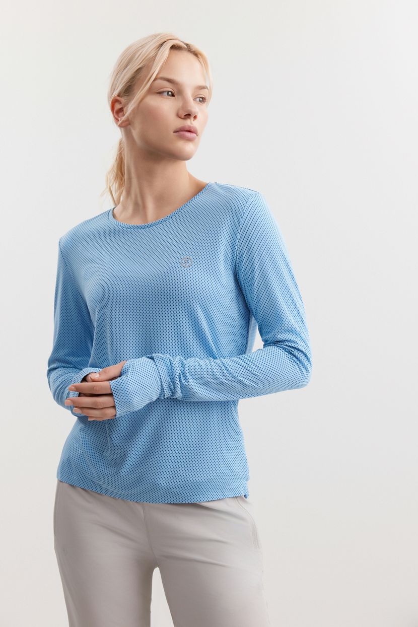 Спортивный лонгслив L голубой 2799₽