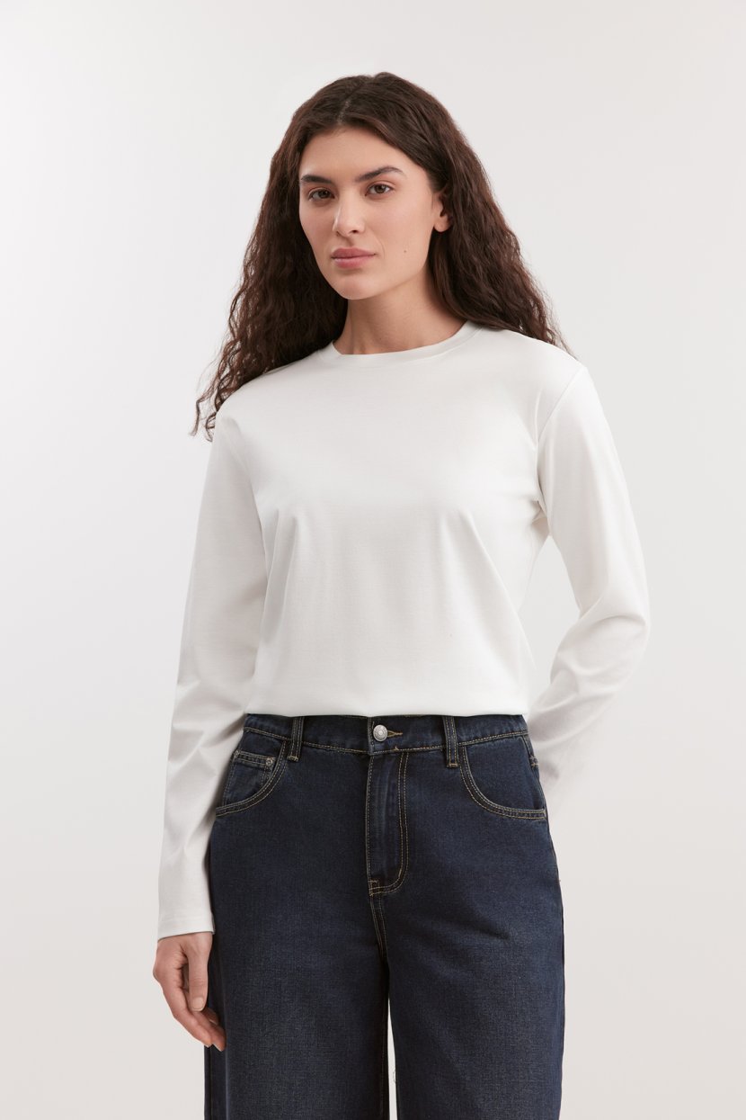 Лонгслив с хлопком и шелком 6199₽