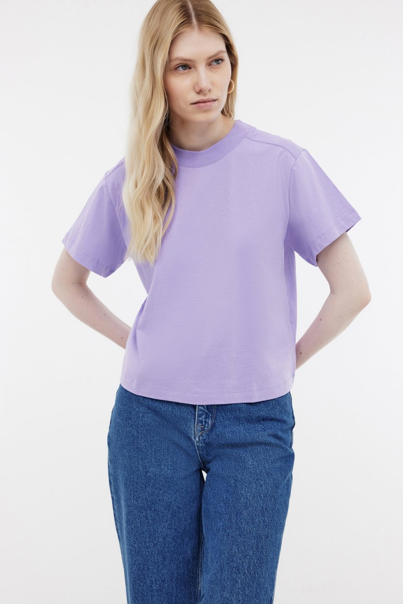 Футболка из хлопкового джерси свободного силуэта 1999₽