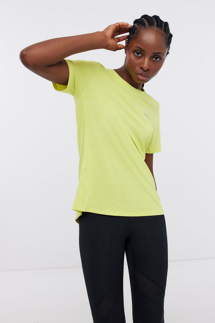 Неоновая спортивная футболка для фитнеса, XS, желтый