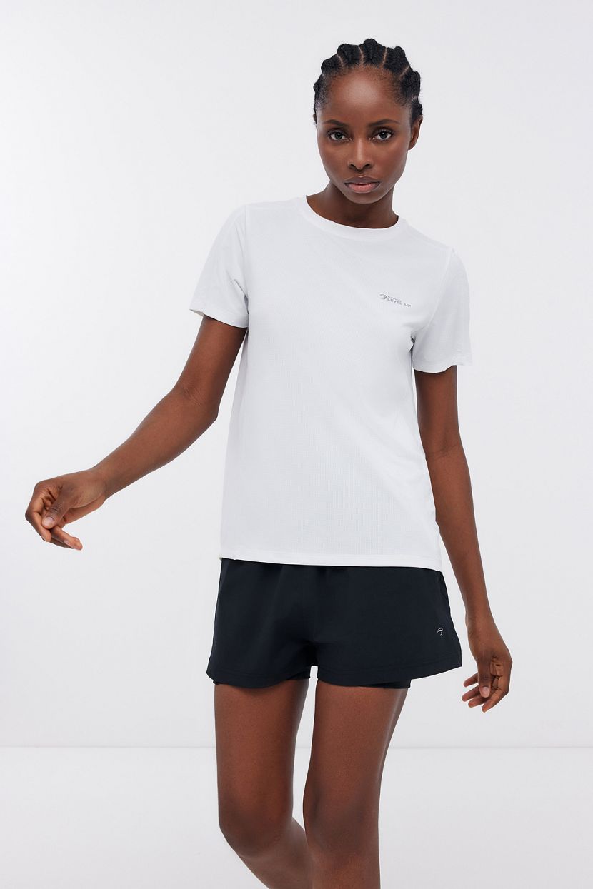 Спортивная футболка для бега, XS, белый