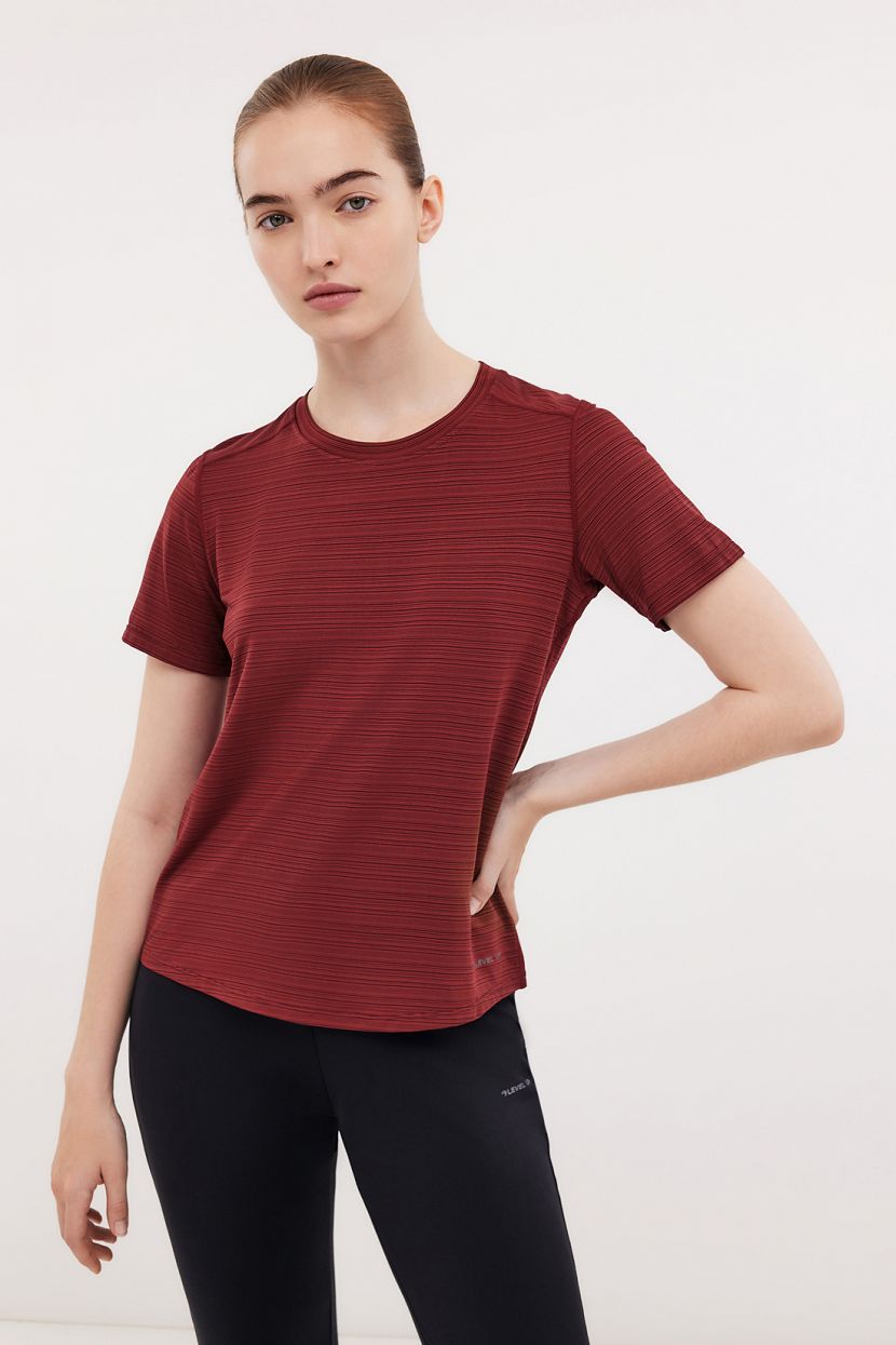 Спортивная футболка для бега L DARK MAHOGANY STRIPED 2799₽