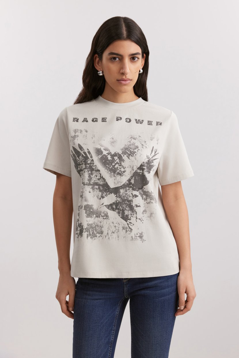 Футболка из хлопкового джерси L бежевый 2199₽