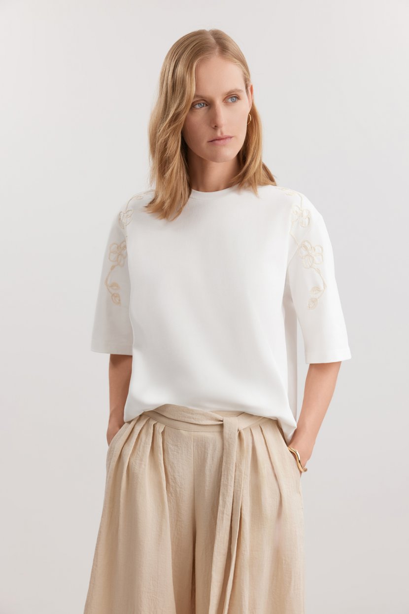 Футболка из 100 хлопка L белый 4999₽