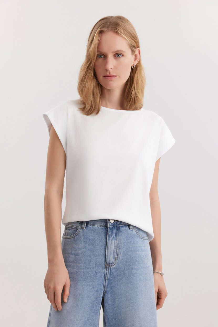 Футболка из 100 хлопка L белый 2596₽