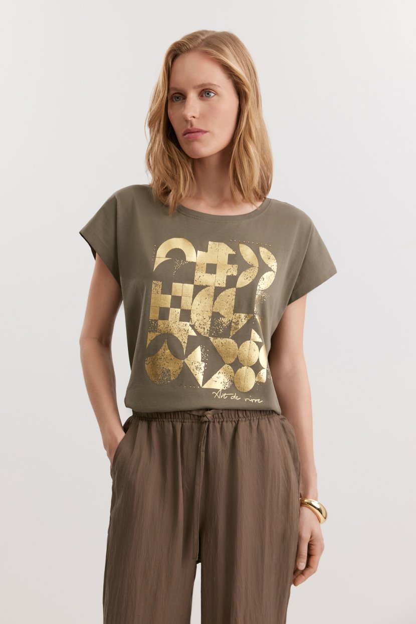 Футболка из 100 хлопка L зеленый 2199₽