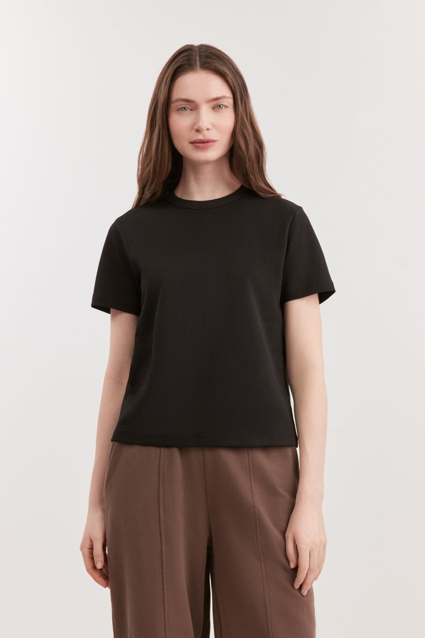 Футболка из хлопкового интерлока