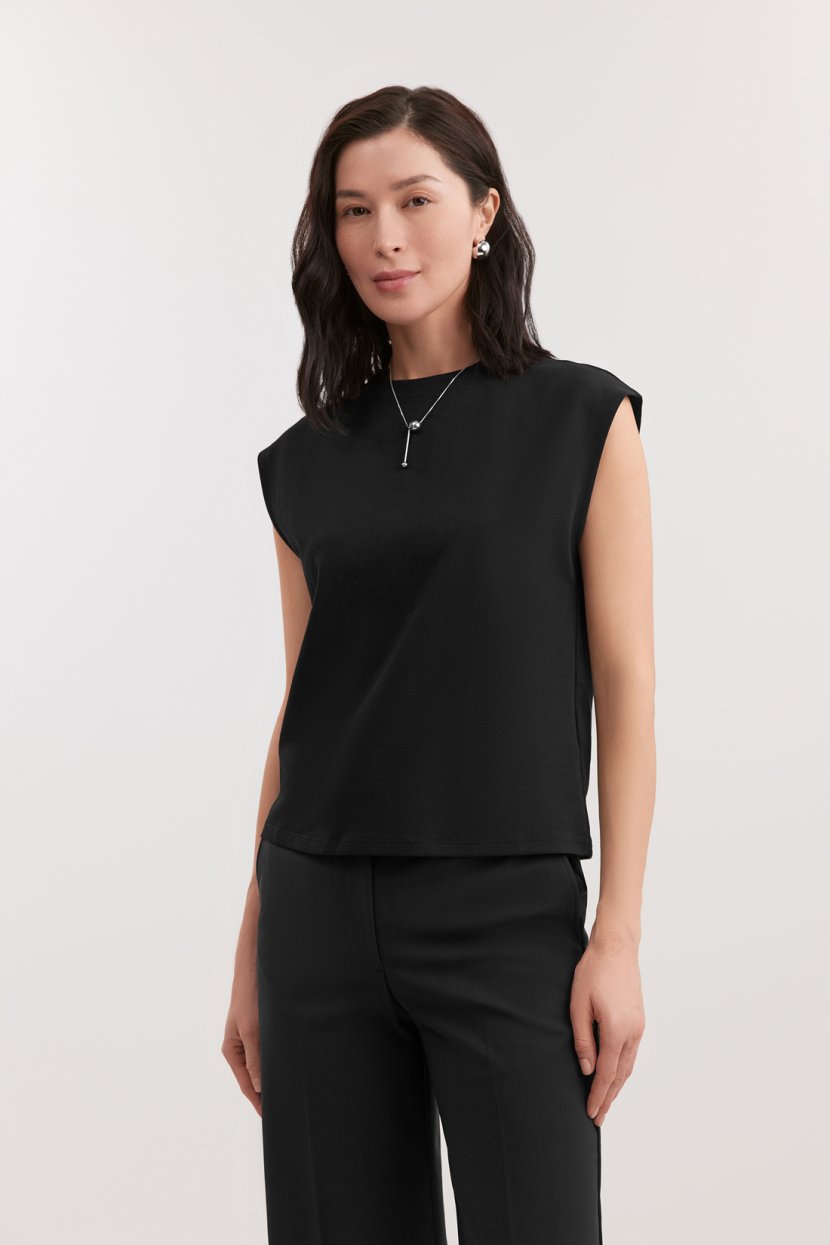 Футболка из хлопкового интерлока