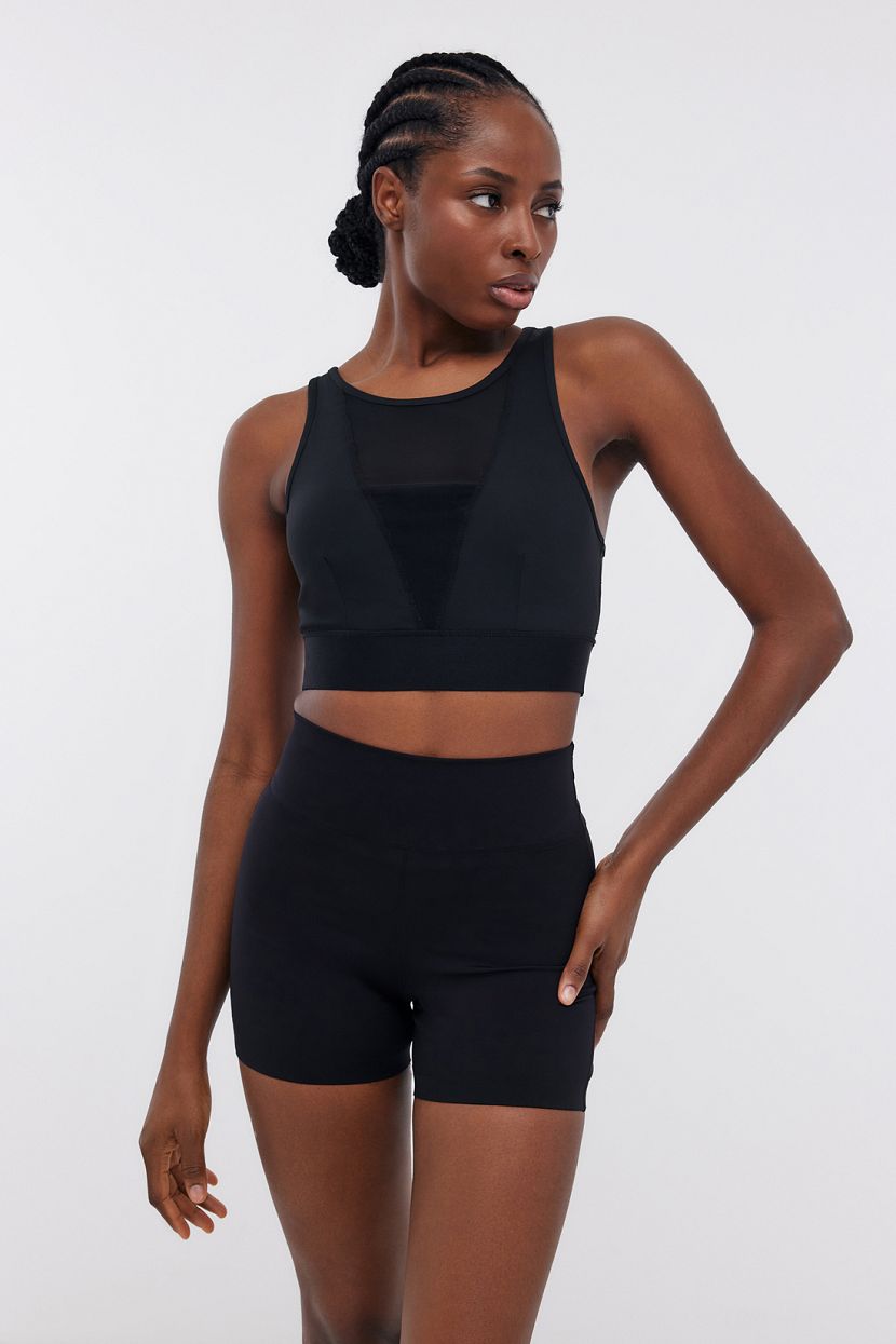 Спортивный топ для фитнеса L черный 2559₽