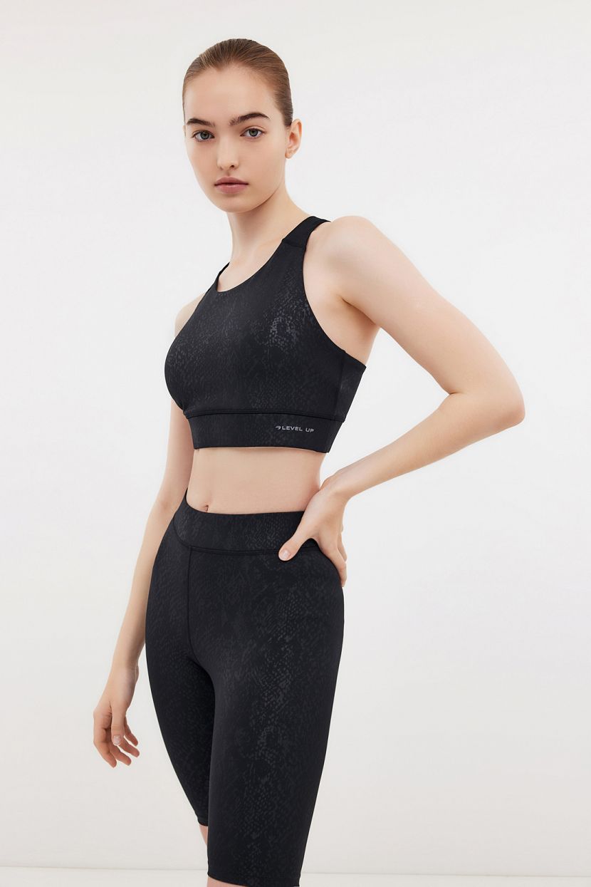 Спортивный топ для фитнеса с чашечками L черный 3499₽