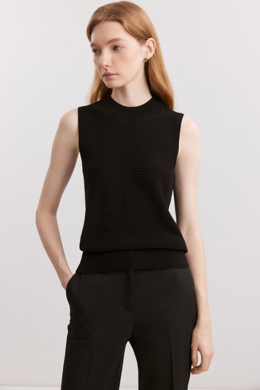 Топ из хлопковой пряжи