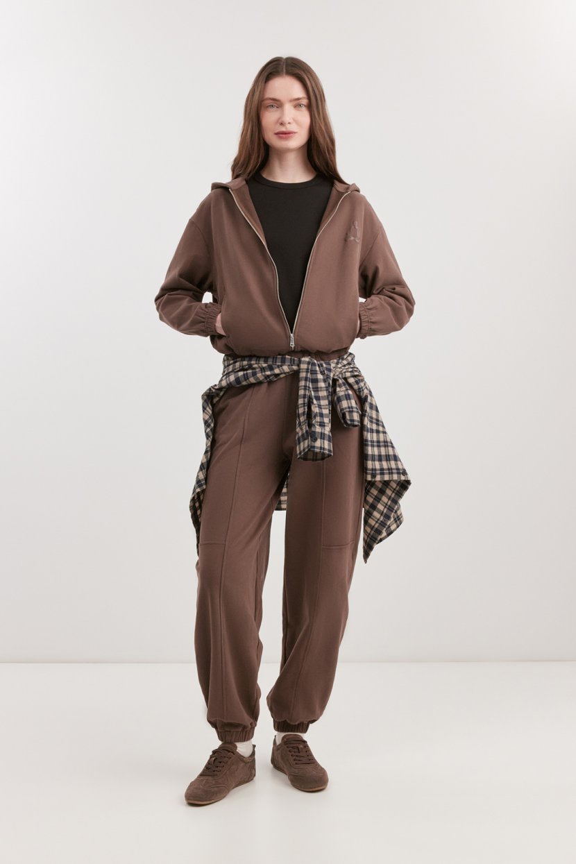 Костюм из хлопкового футера