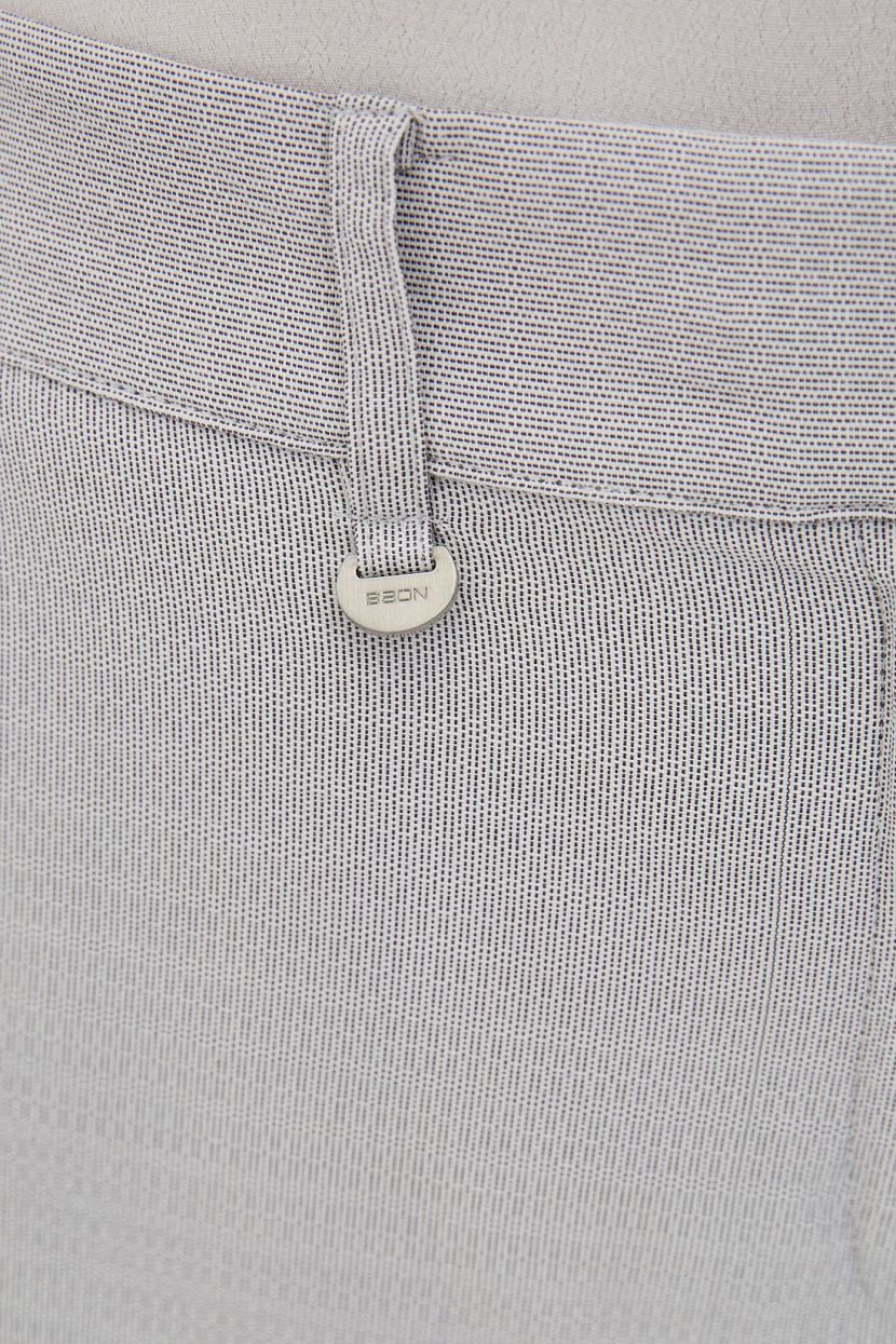 Костюмные брюки (арт. baon B290028), размер M, цвет silver melange#серый Костюмные брюки (арт. baon B290028) - фото 4