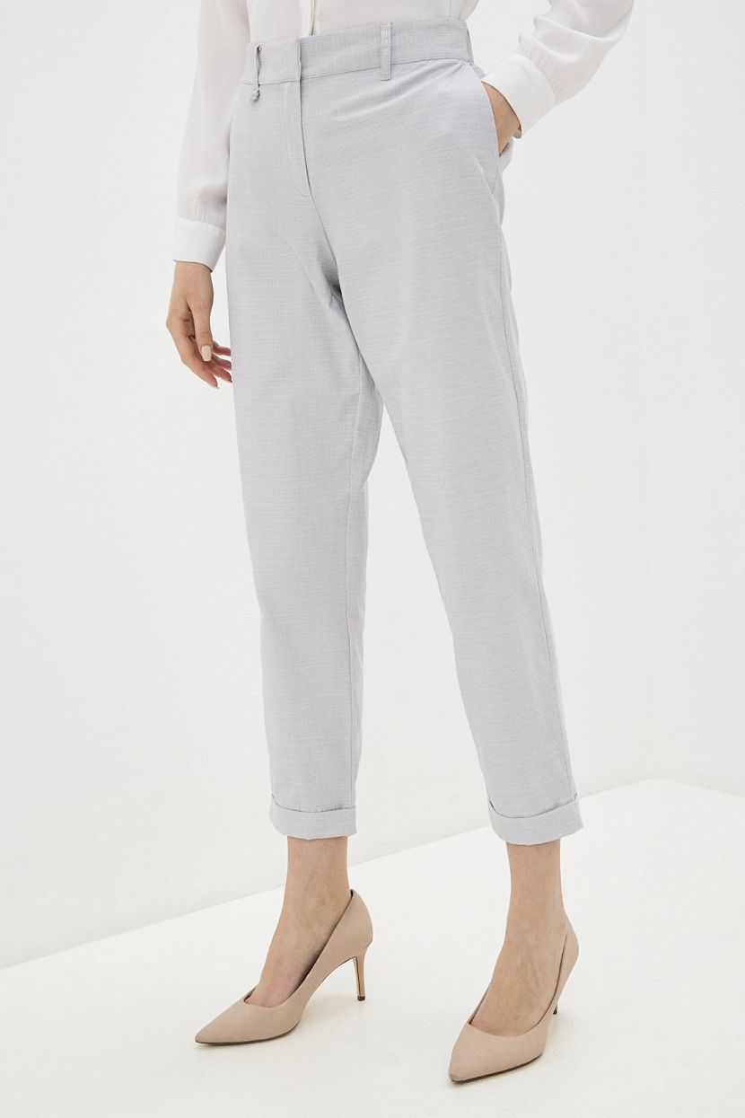 Костюмные брюки (арт. baon B290028), размер M, цвет silver melange#серый Костюмные брюки (арт. baon B290028) - фото 1