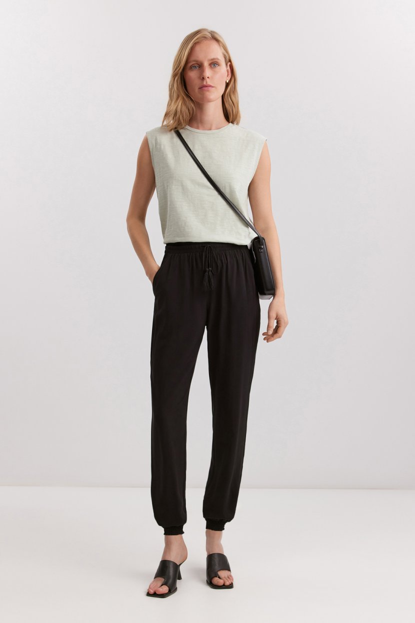 Летние брюки-шаровары L черный 6199₽