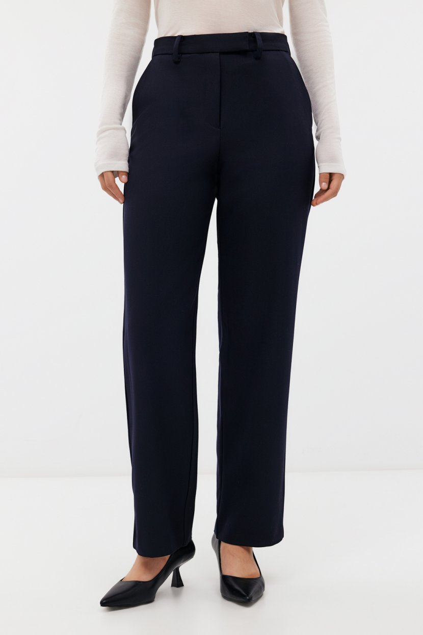 Брюки из поливискозной ткани L синий 4158₽