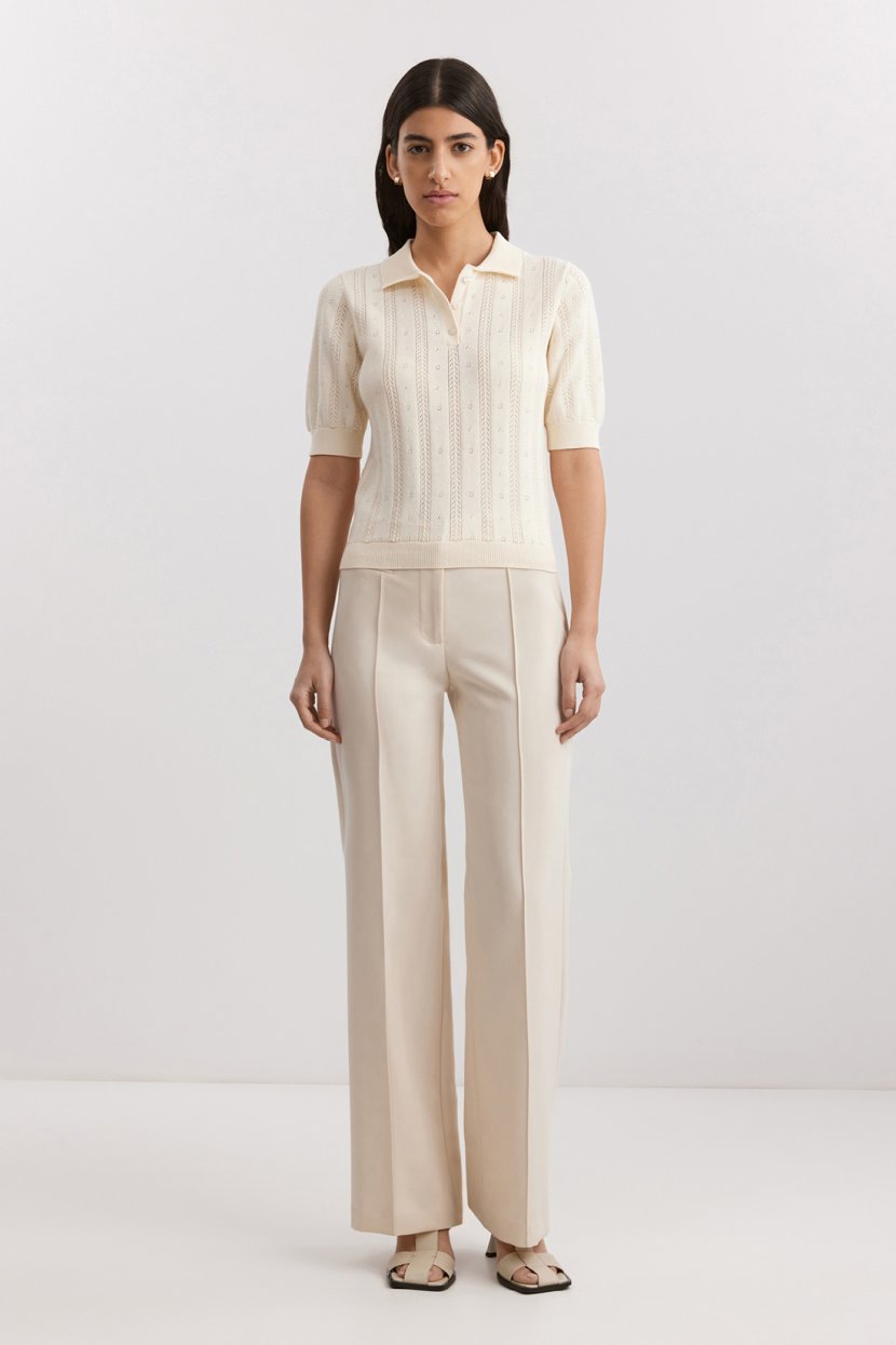 Классические брюки из вискозы L белый 3199₽