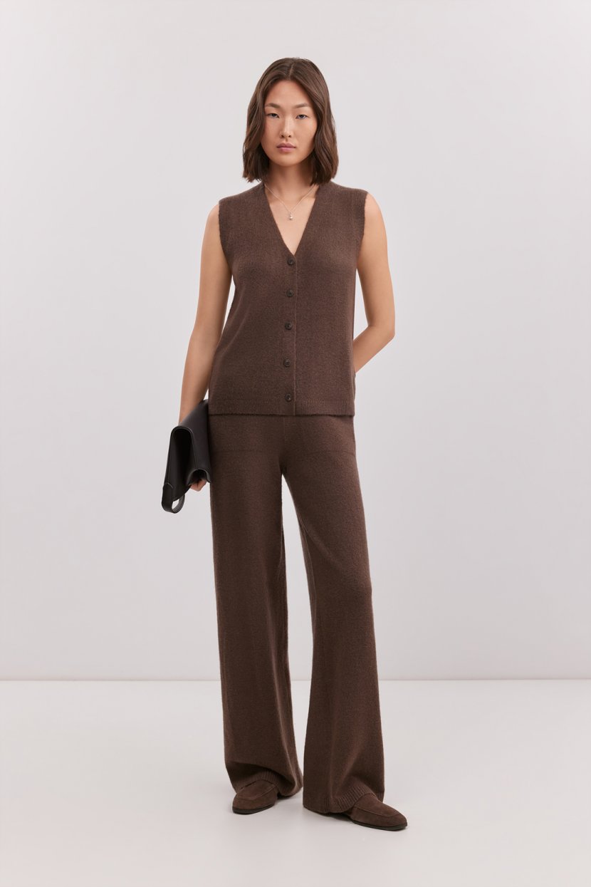 Брюки из шерсти яка и мериноса