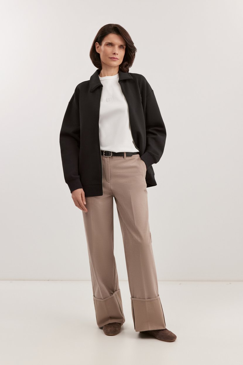 Брюки из хлопка с отворотами 7699₽