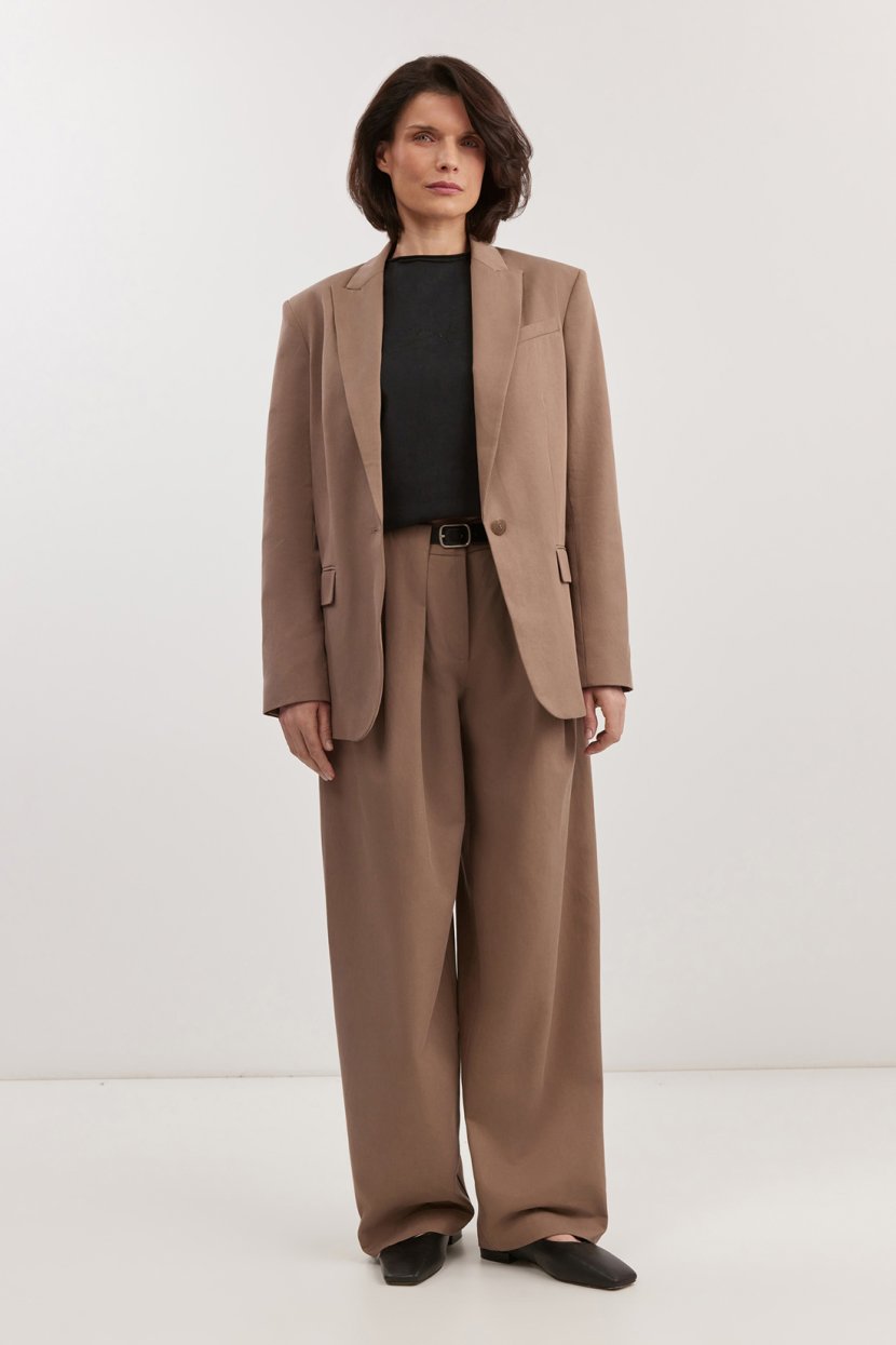 Брюки из хлопка и вискозы