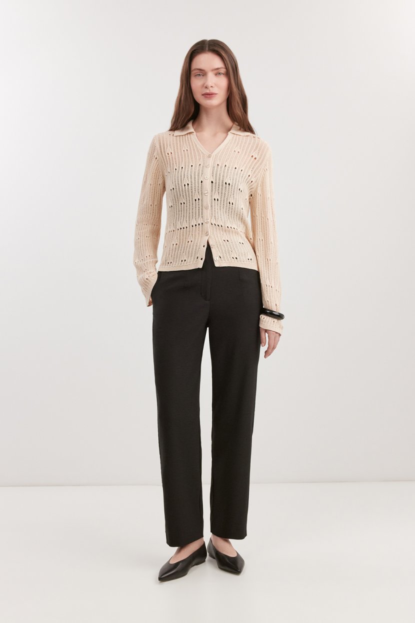 Брюки из вискозы с высокой посадкой 8799₽