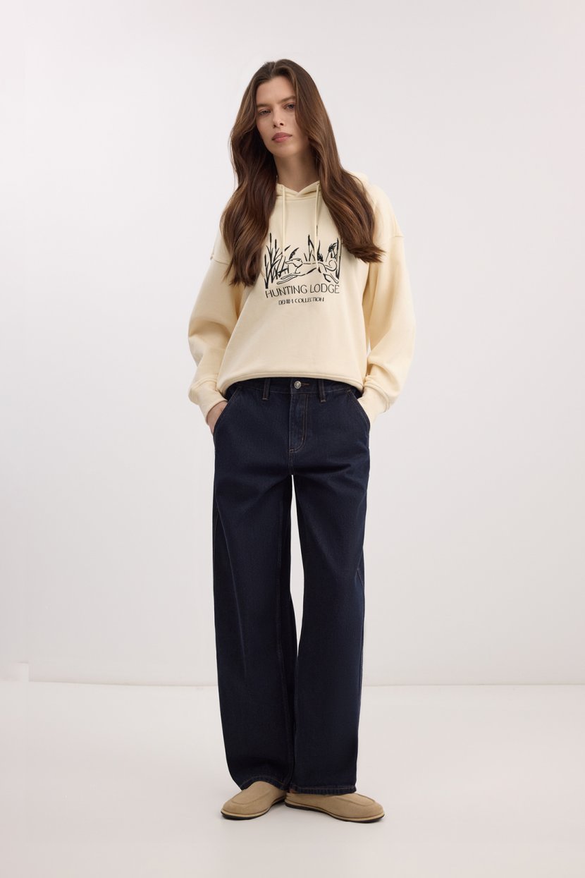 Джинсы-баллоны свободного кроя 8799₽