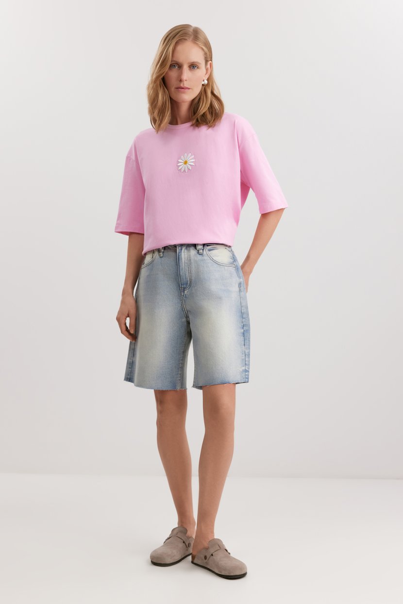 Шорты-бермуды из 100% хлопка