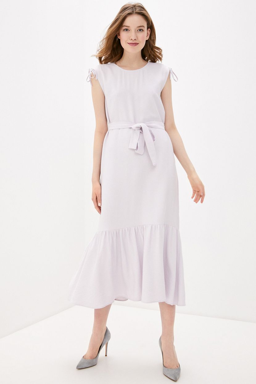 Платье (арт. baon B450055), размер XXL, цвет фиолетовый Платье (арт. baon B450055) - фото 1