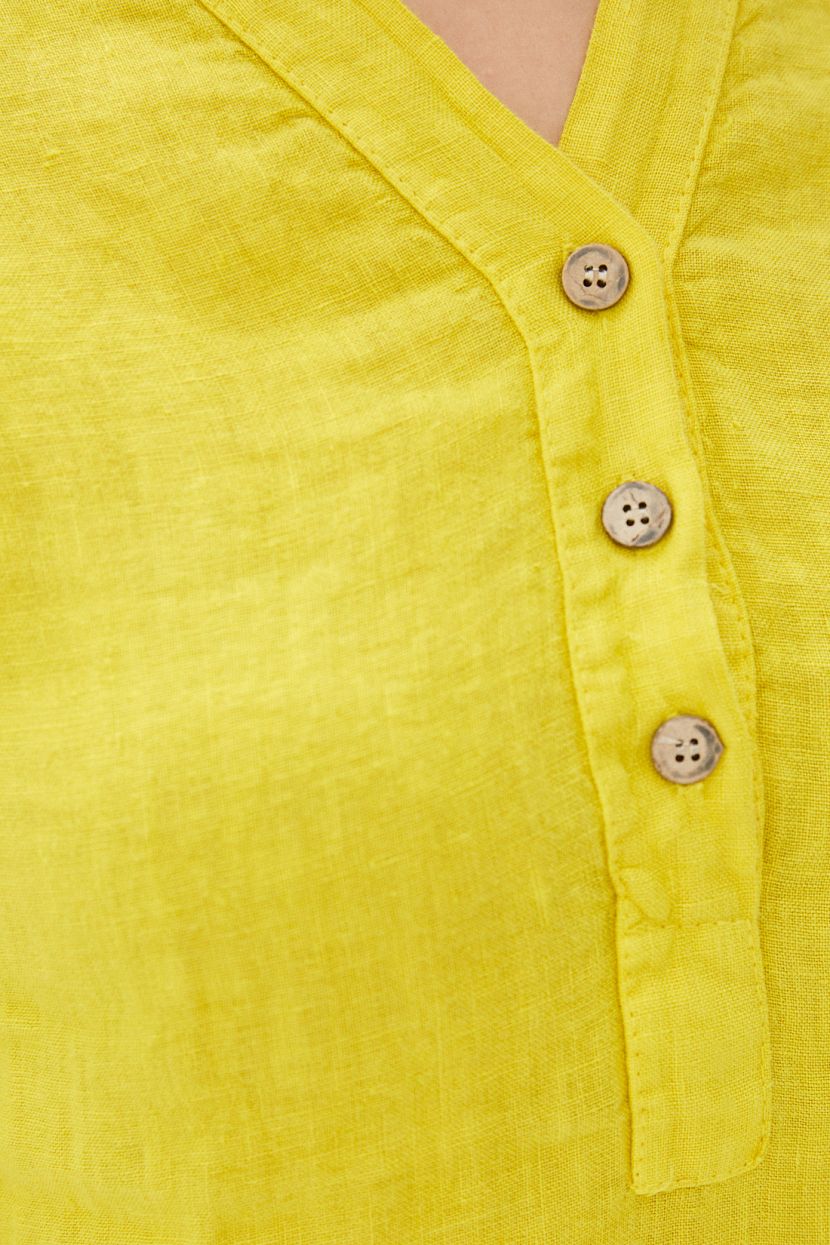 Платье (арт. baon B450072), размер M, цвет желтый Платье (арт. baon B450072) - фото 4