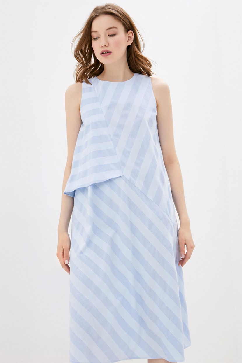 Платье (арт. baon B450079), размер XS, цвет белый Платье (арт. baon B450079) - фото 3