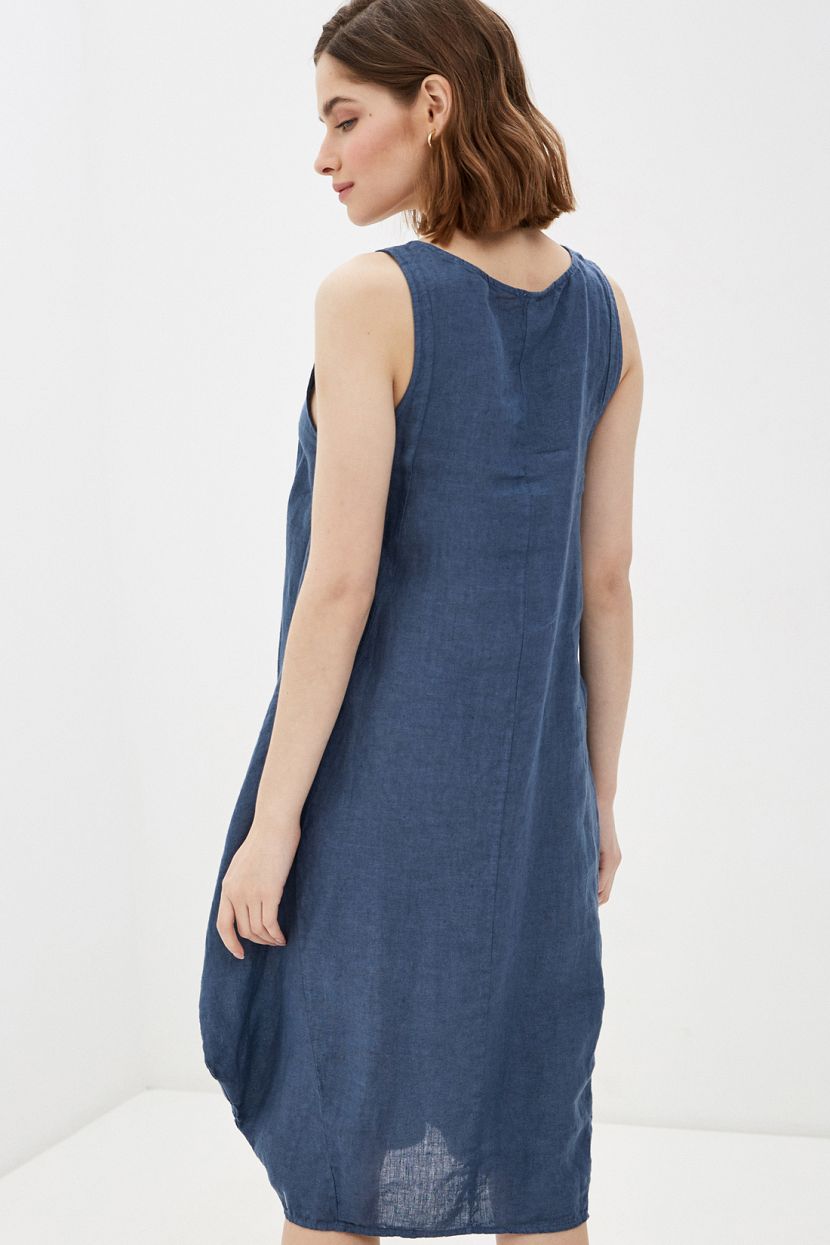 Платье (арт. baon B450102), размер L, цвет синий Платье (арт. baon B450102) - фото 2
