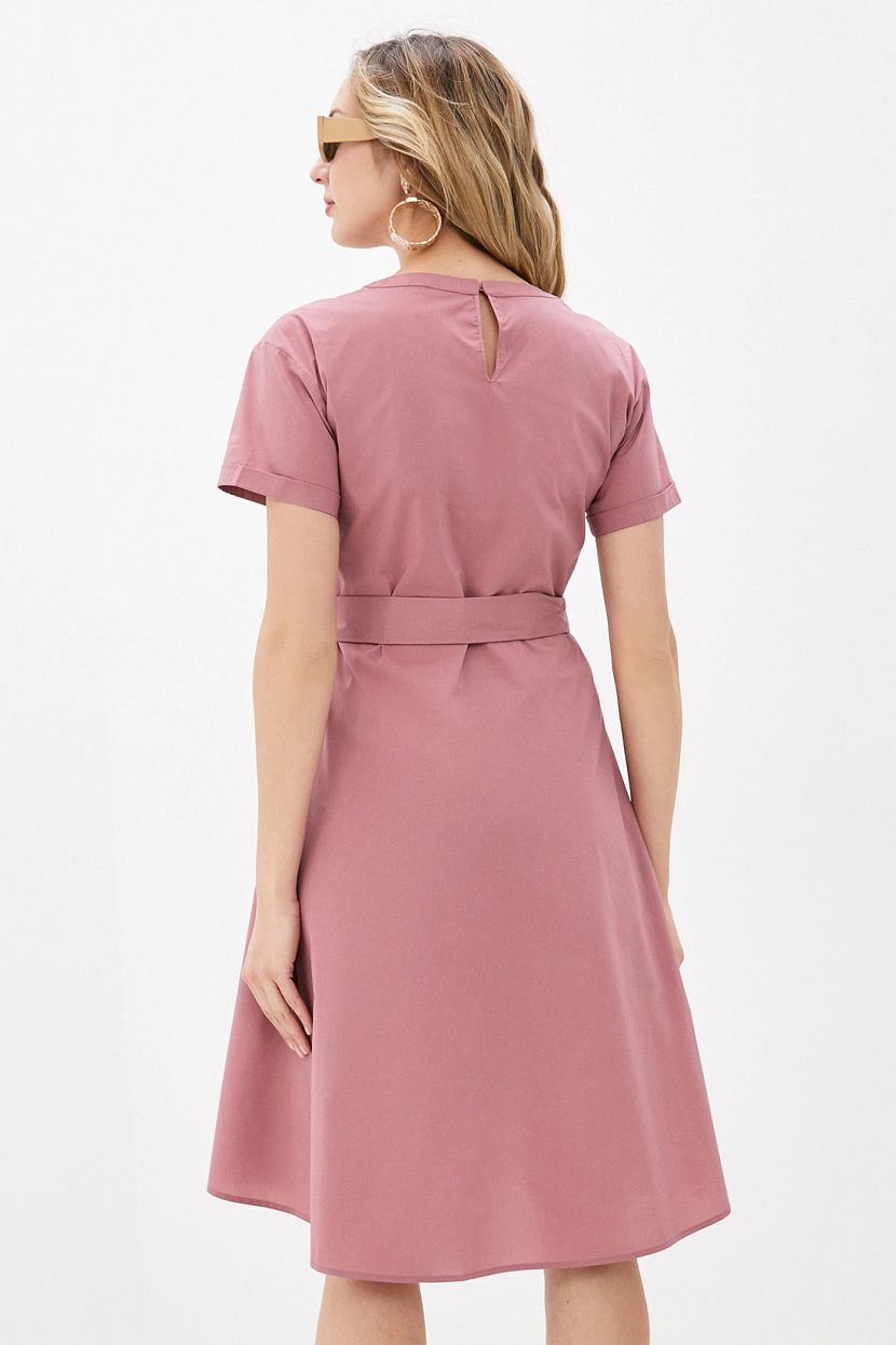 Платье (арт. baon B451044), размер XL, цвет розовый Платье (арт. baon B451044) - фото 2